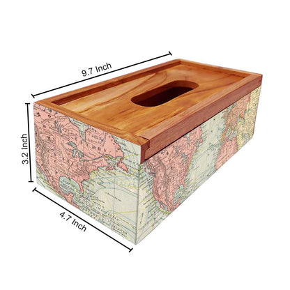 Wooden Tissue Dispenser for Home Office Online India