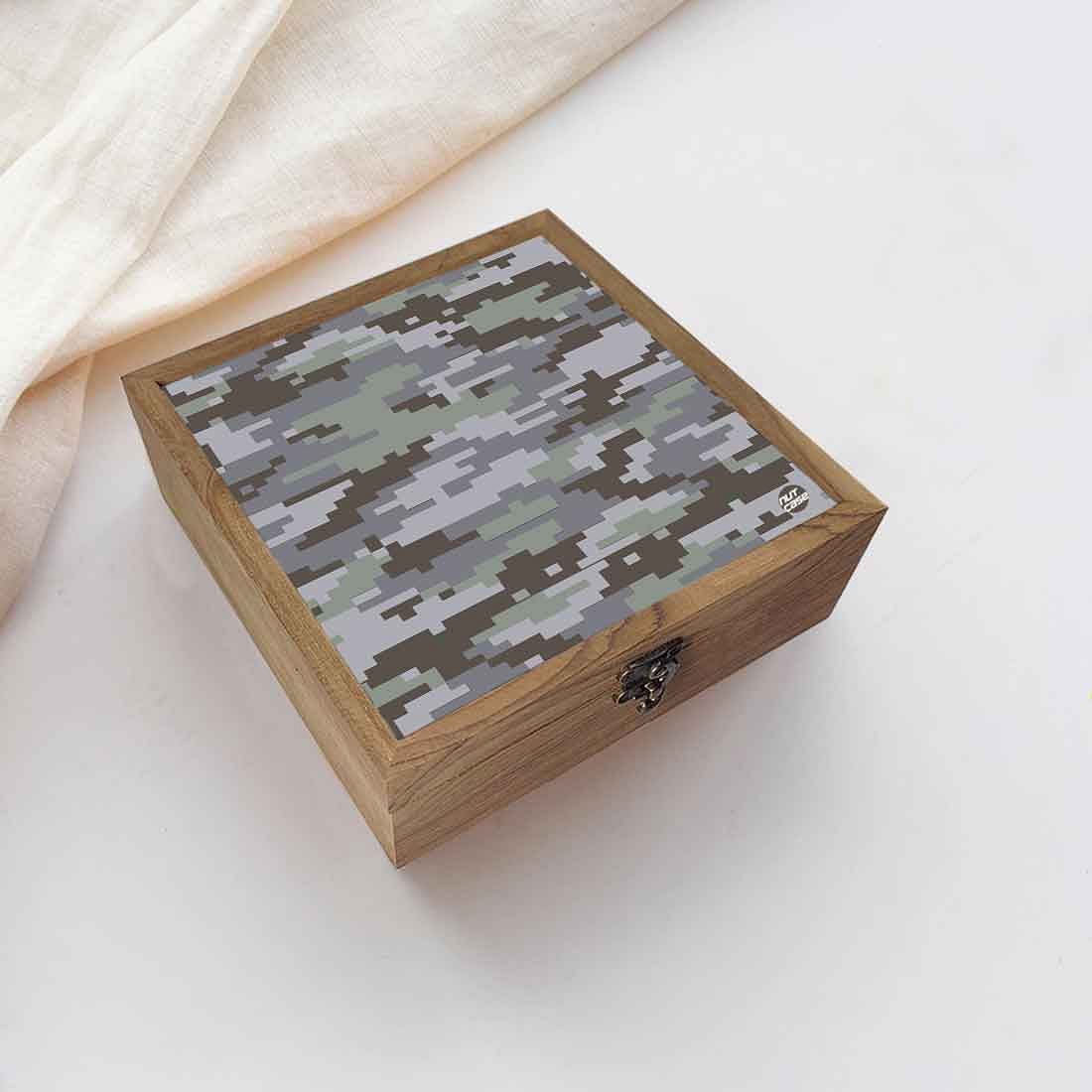 Nutcase Designer Wedding Gift for Wife Jewellery - Unique Gifts -Gray Army Camouflage Nutcase