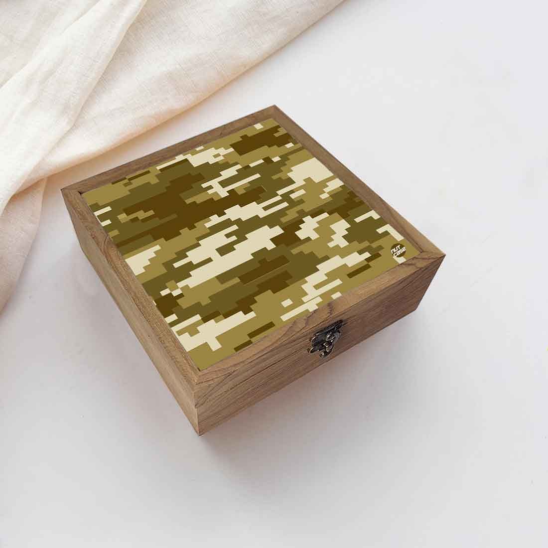 Nutcase Designer Anniversary Gift for Wife Special Latest - Unique Gifts -8 Bit Camo Desert Storm Nutcase