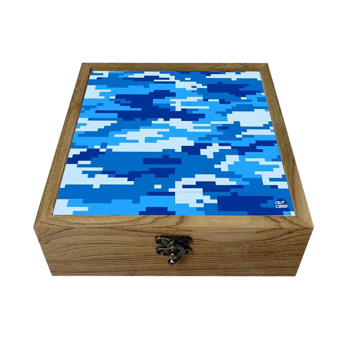 Nutcase Designer Birthday Gift for Wife Special Latest Box - Unique Gifts -8 Bit Camo Blue Navy Nutcase