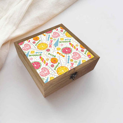 Nutcase Designer Wooden Jewellery Box Organizer  - Unique Gifts -Sweet Candies Nutcase