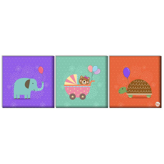 Wall Art Decor Panel For Home - Animals Balloon Nutcase