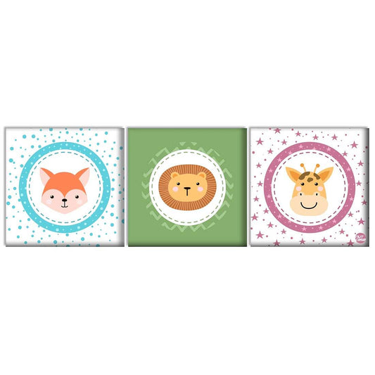 Wall Art Decor Panel For Home - Baby Animals Nutcase