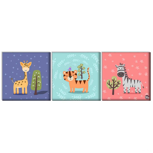 Wall Art Decor Panel For Home - Tree and Animals Nutcase