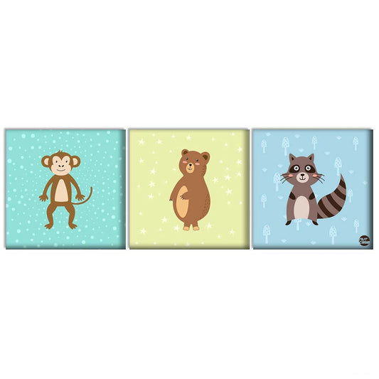 Wall Art Decor Panel For Home - Cuddly Animals Nutcase