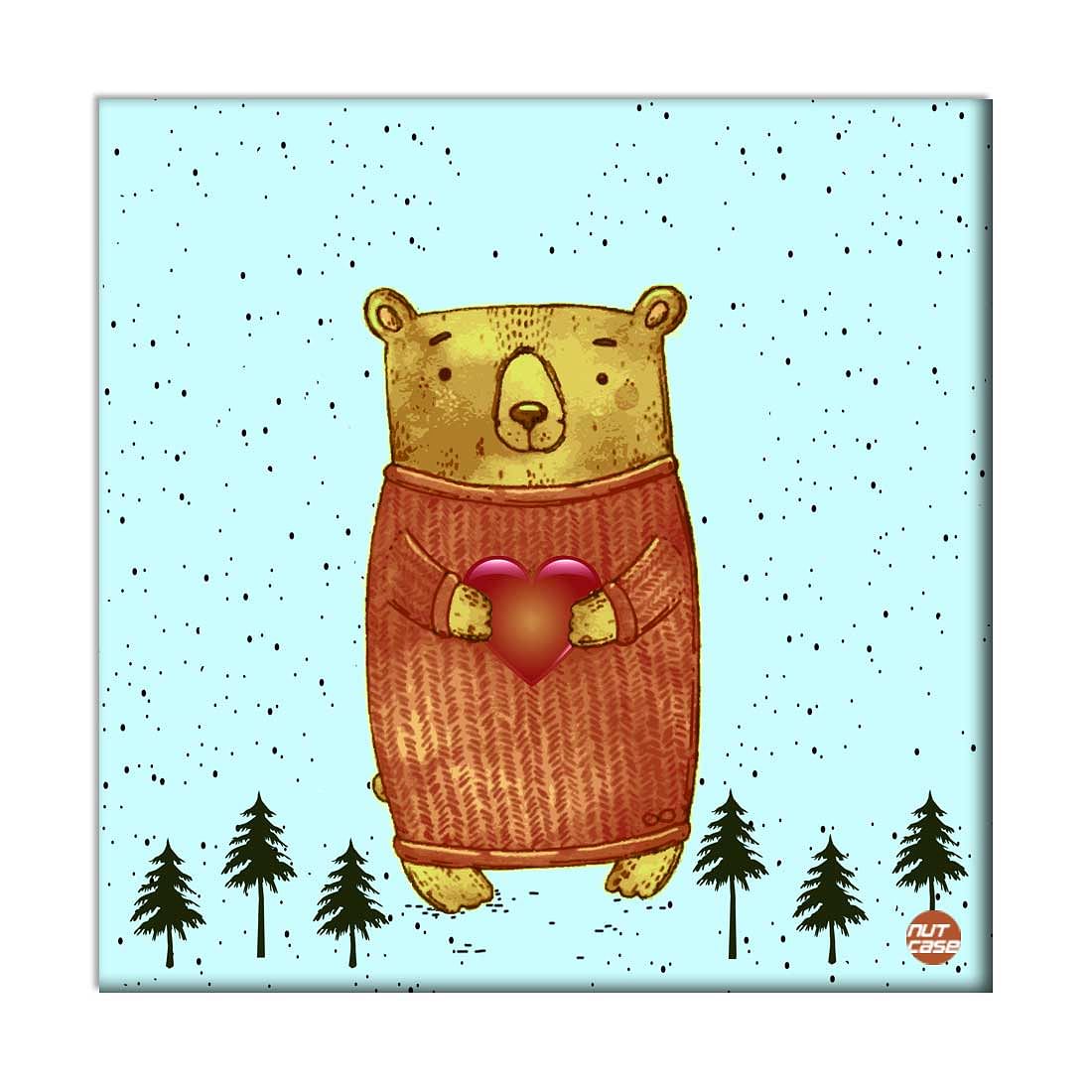 Wall Art For Kids Room -  - Cute Bear Nutcase