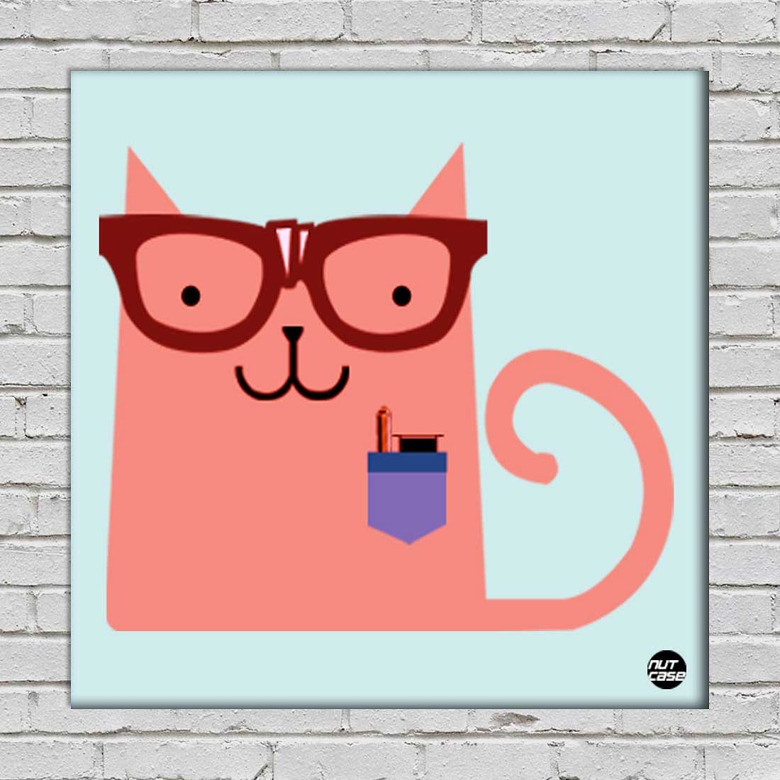 Wall Art Decor Hanging Panels - Office Cat Nutcase