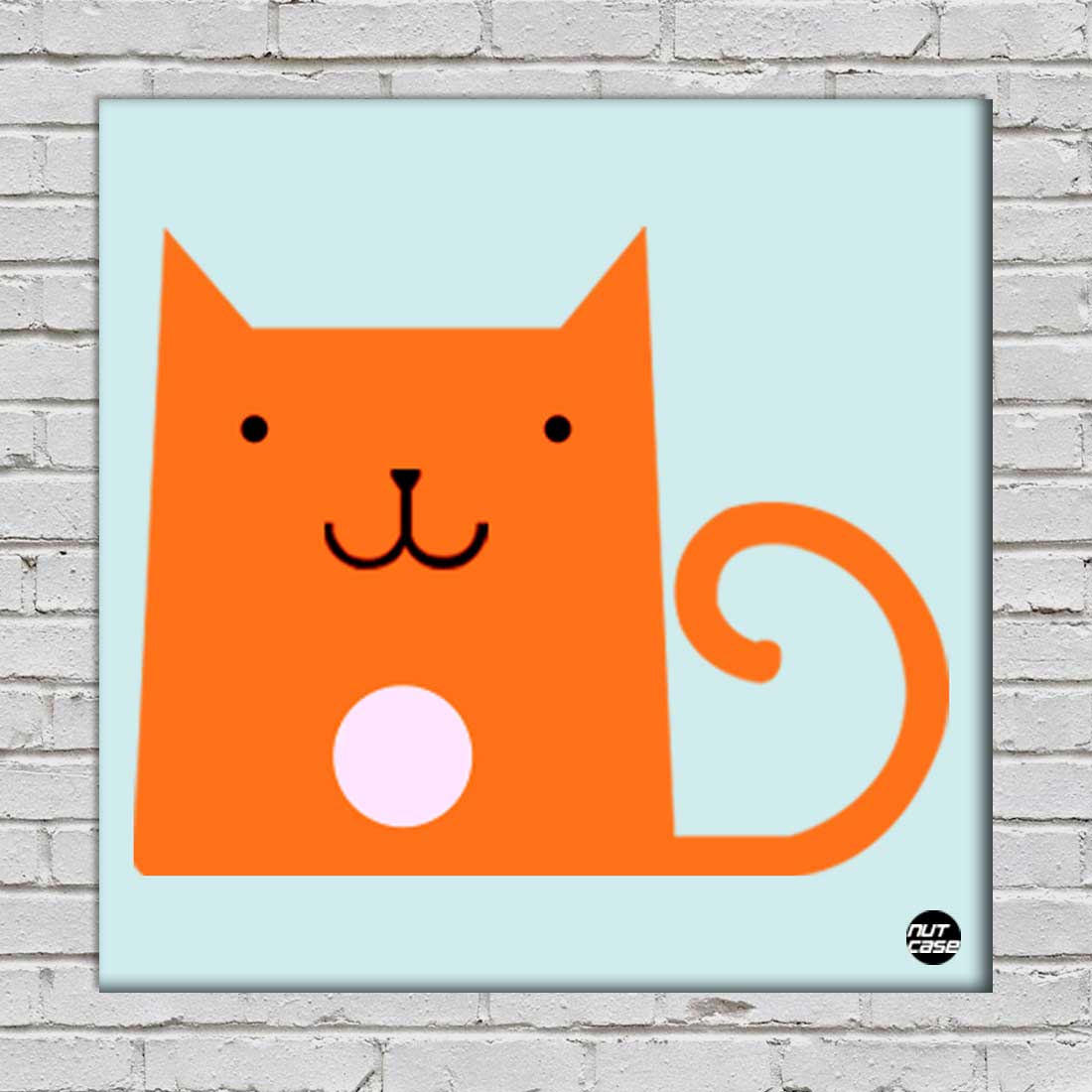 Wall Art Decor Hanging Panels - Orange Cat Nutcase