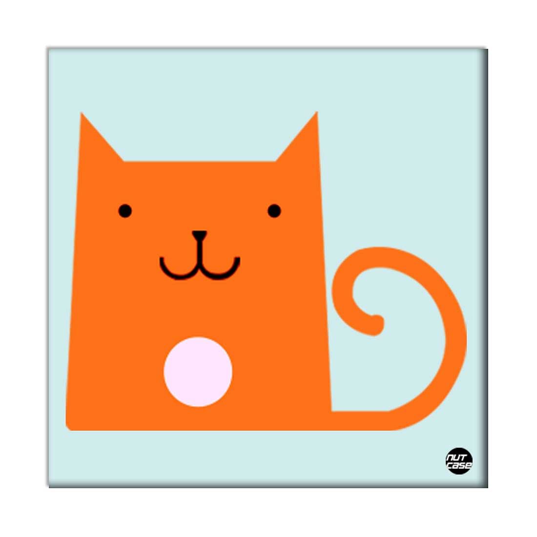 Wall Art Decor Hanging Panels - Orange Cat Nutcase