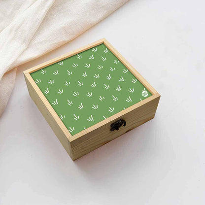 Jewellery Box Wooden Jewelry Organizer -  Green Grass Nutcase