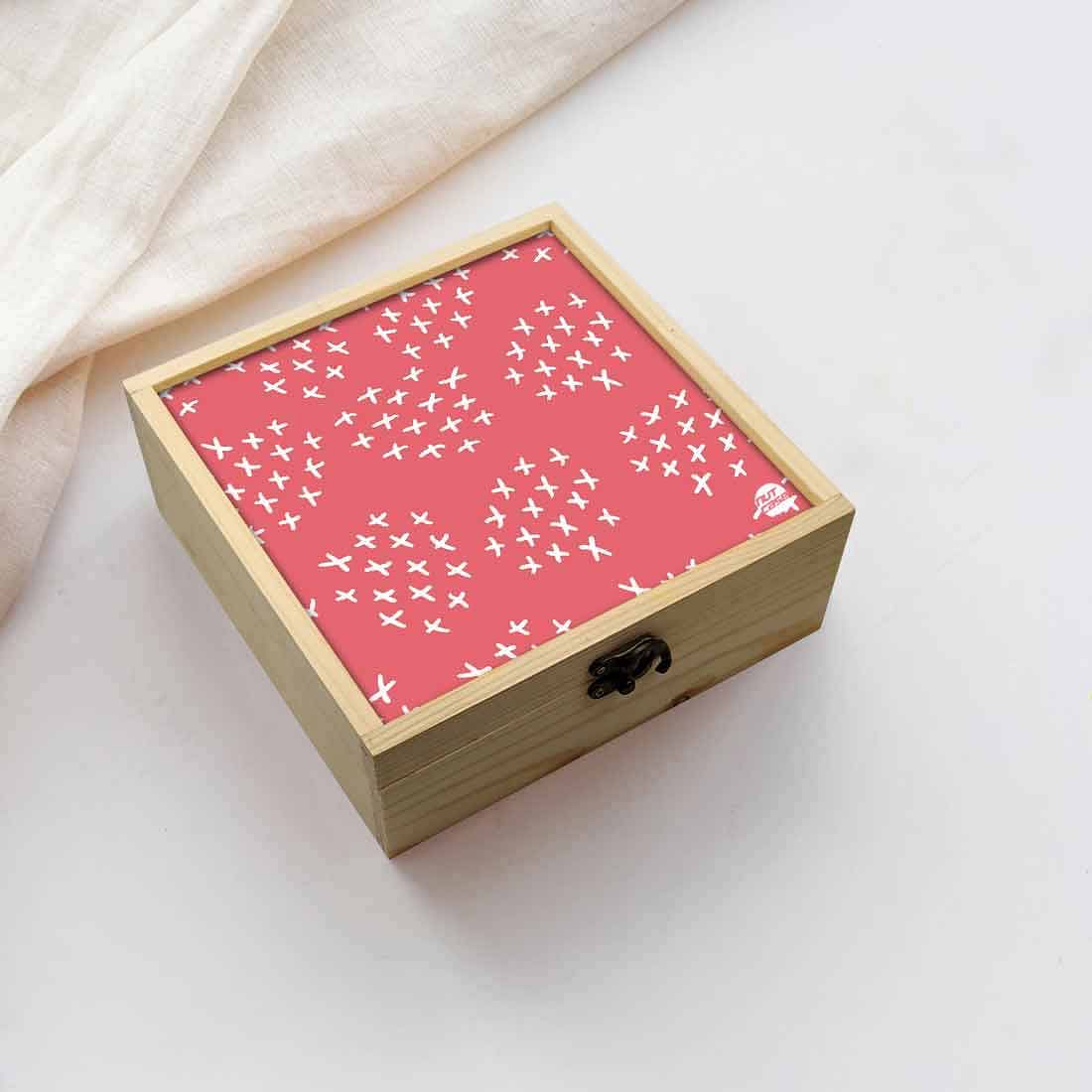 Jewellery Box Wooden Jewelry Organizer -  White Dot Nutcase