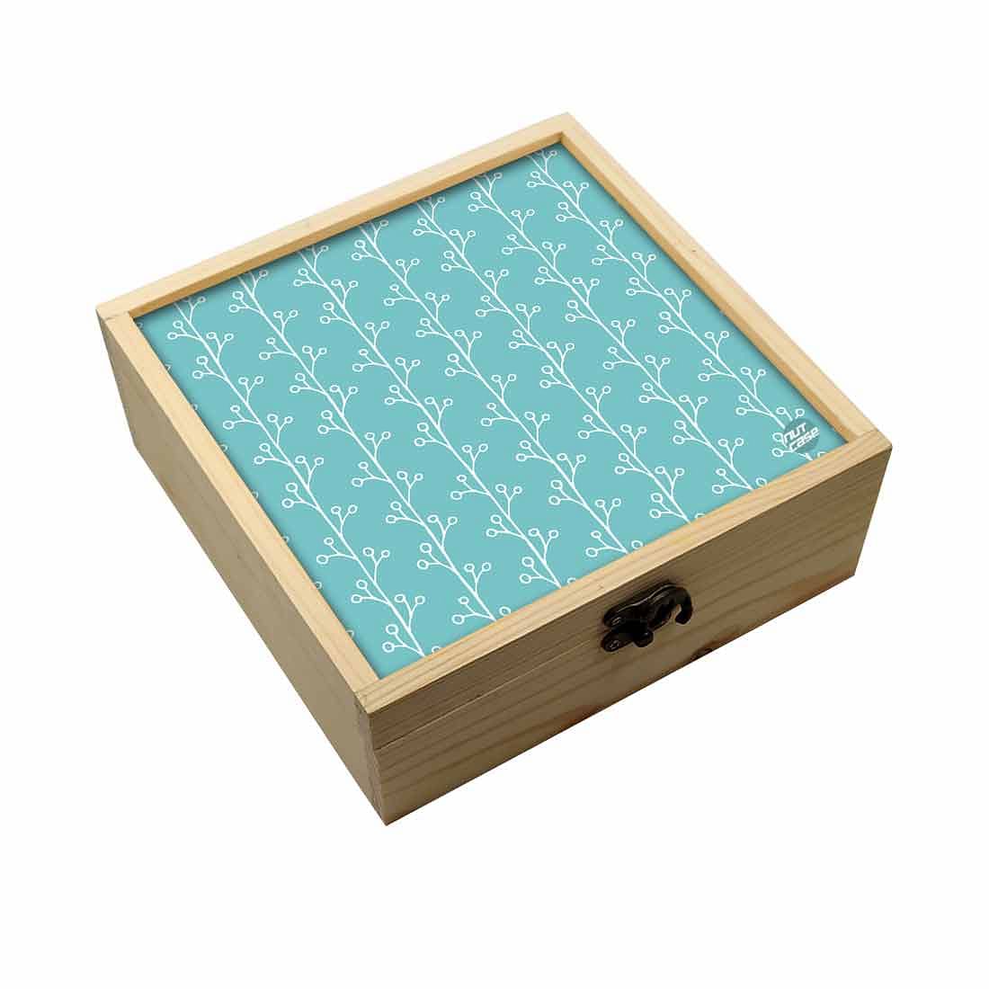 Jewellery Box Wooden Jewelry Organizer -  Blue Branches Nutcase