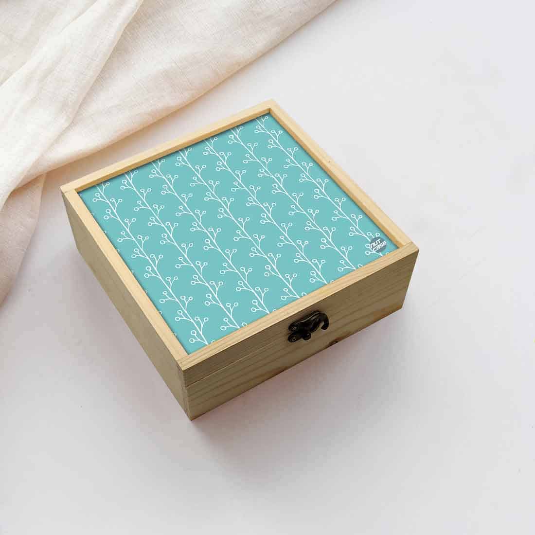 Jewellery Box Wooden Jewelry Organizer -  Blue Branches Nutcase