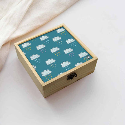 Jewellery Box Wooden Jewelry Organizer -  Rain Clouds Nutcase