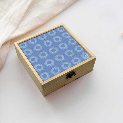 Jewellery Box Makepup Organizer -  Beautiful Blue Pattern Nutcase