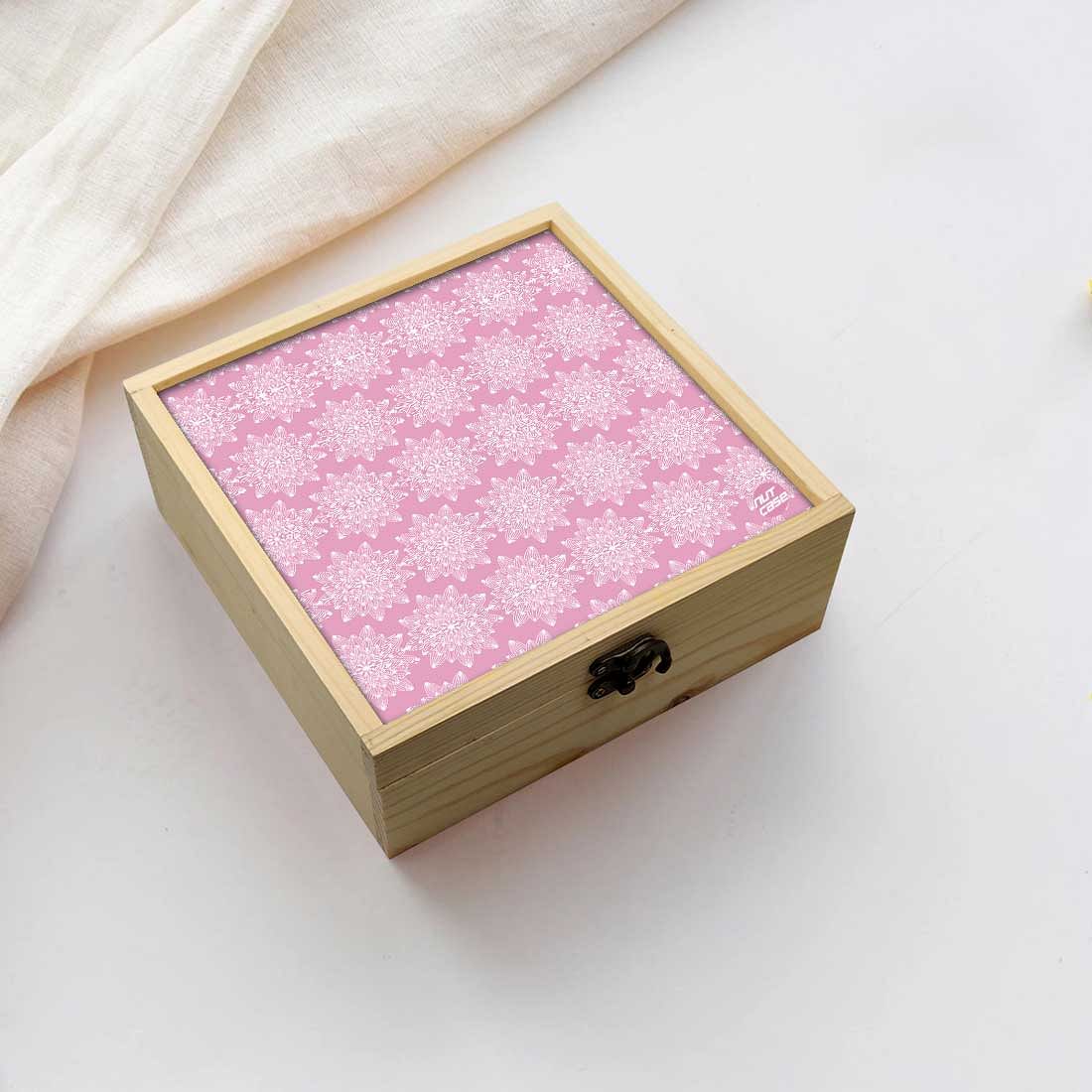 Jewellery Box Makepup Organizer -  Pink Flower Nutcase