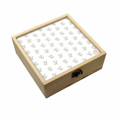 Jewellery Box Makepup Organizer -  Flower Pattern Nutcase