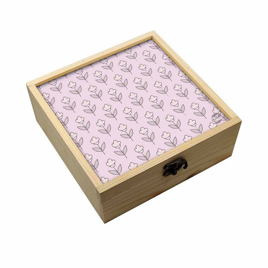 Jewellery Box Makepup Organizer -  Flower Pink Shades Nutcase