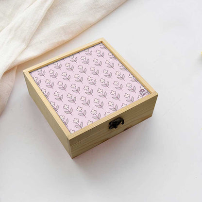 Jewellery Box Makepup Organizer -  Flower Pink Shades Nutcase