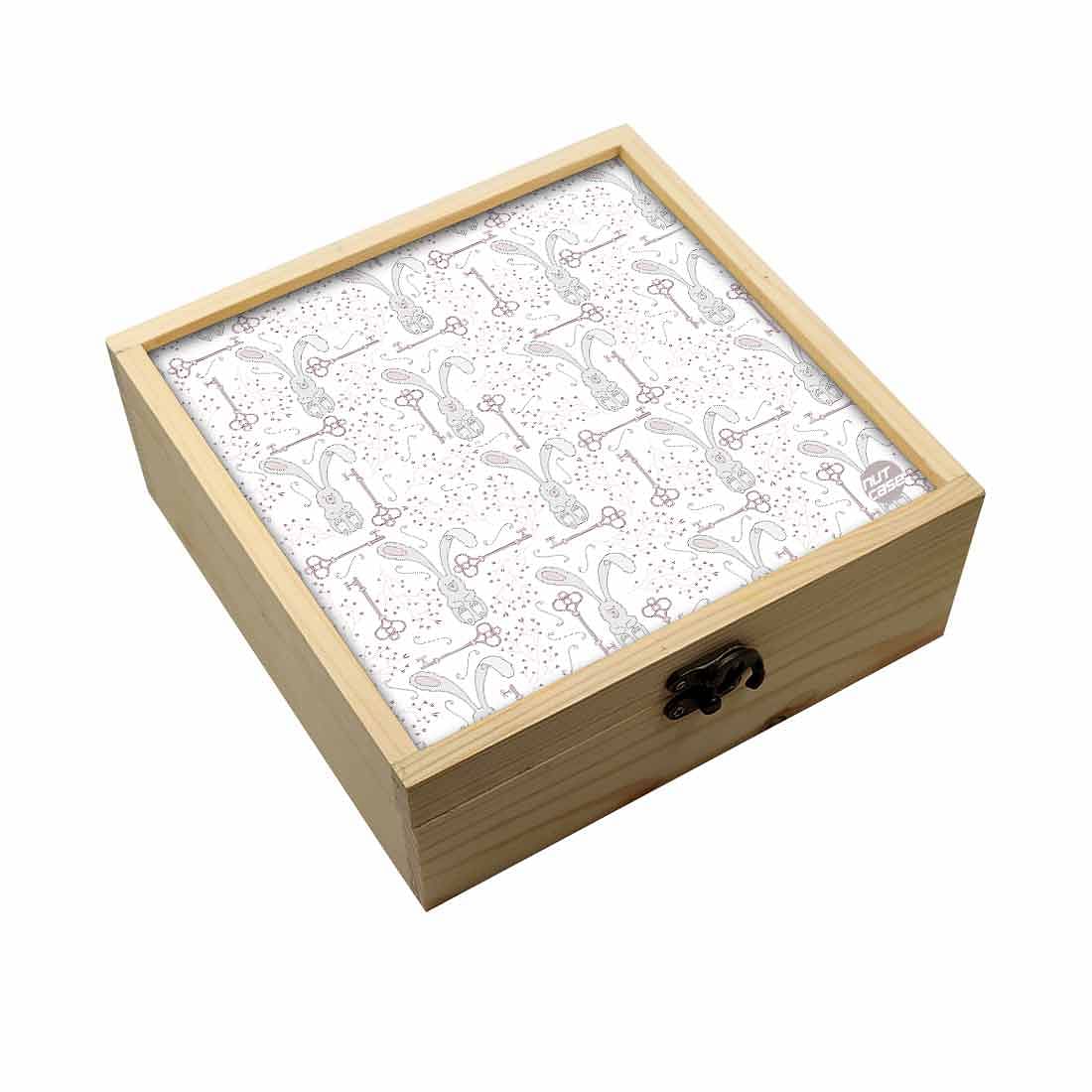 Jewellery Box Makepup Organizer -  Rabbit And Key Nutcase