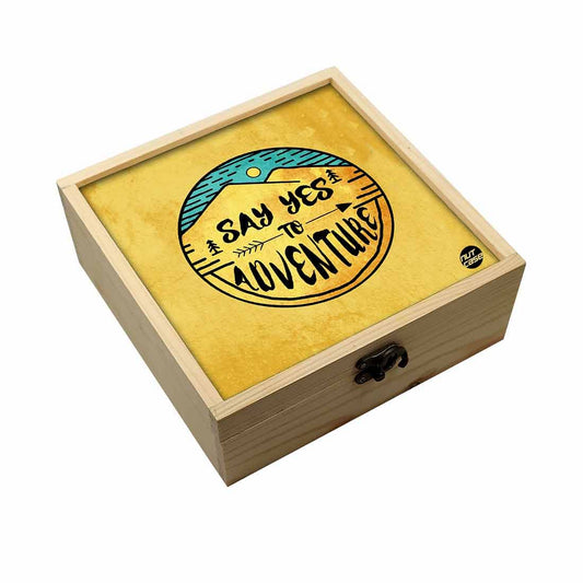 Jewellery Box Makepup Organizer -  Say Yes To Adventure Nutcase