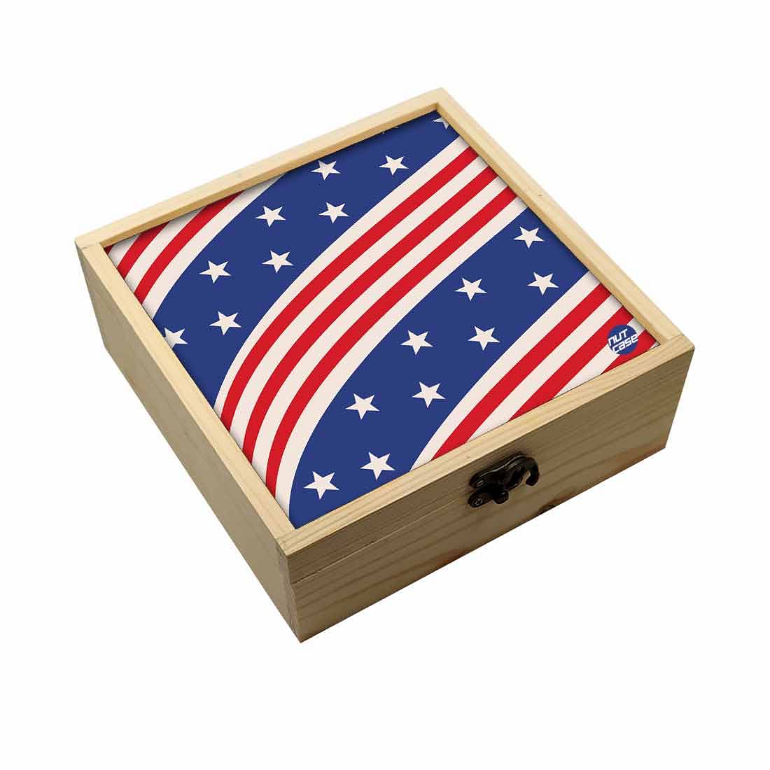 Jewellery Box Makepup Organizer -  Flag Nutcase