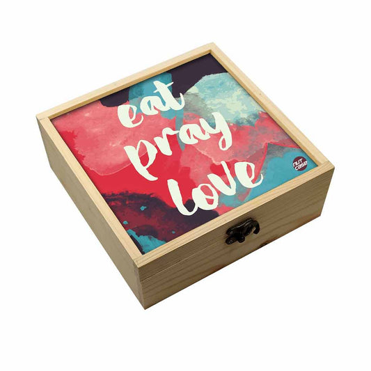 Jewellery Box Makepup Organizer -  Eat Pray Love Nutcase