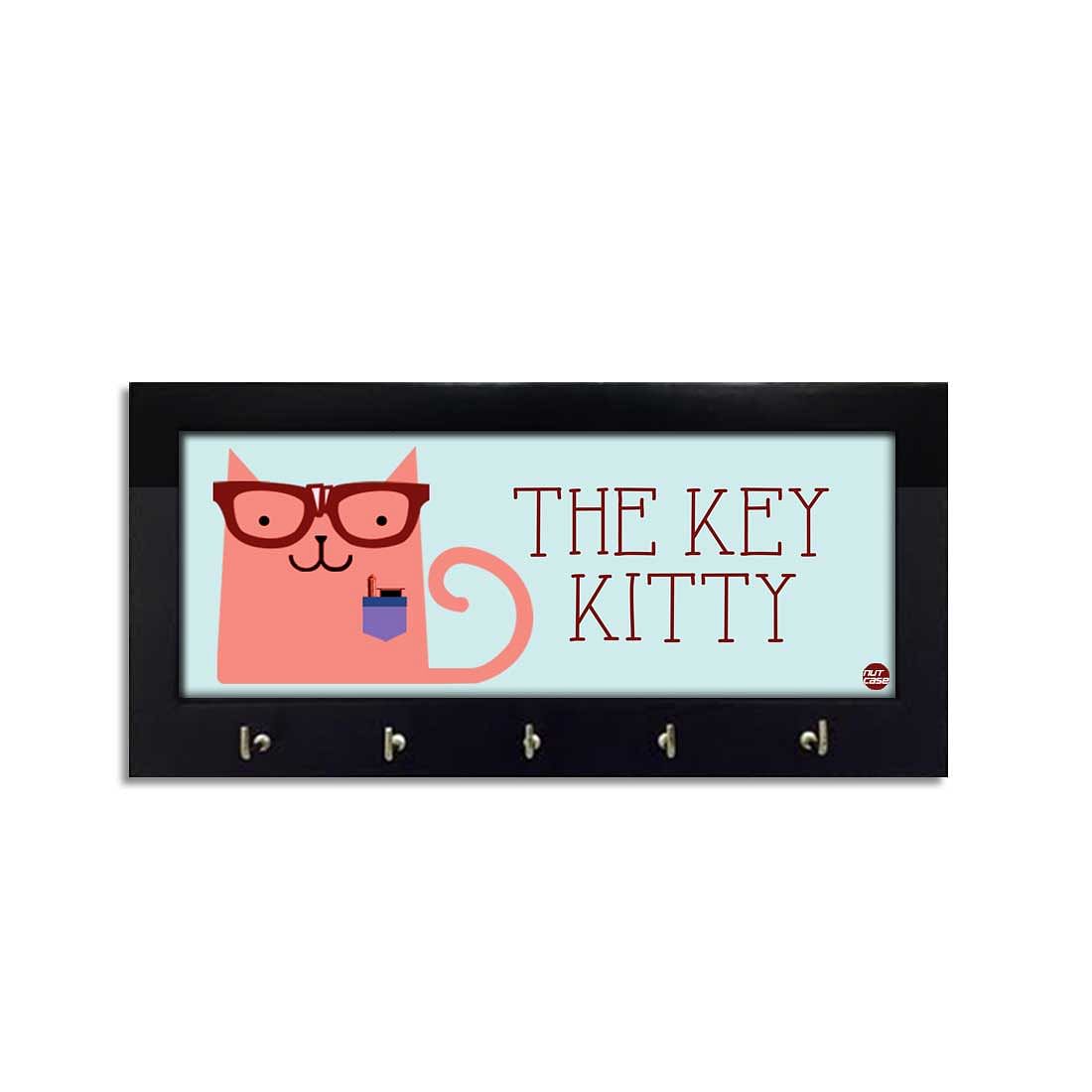 Key Holder 5 Hooks Keys Hanger -  Office Cat Nutcase