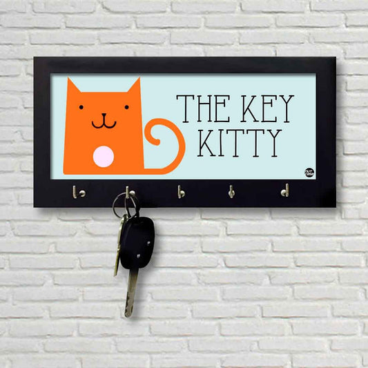 Wall Mount Wood Key Holder Designs for Home Decor - Orange Cat Nutcase