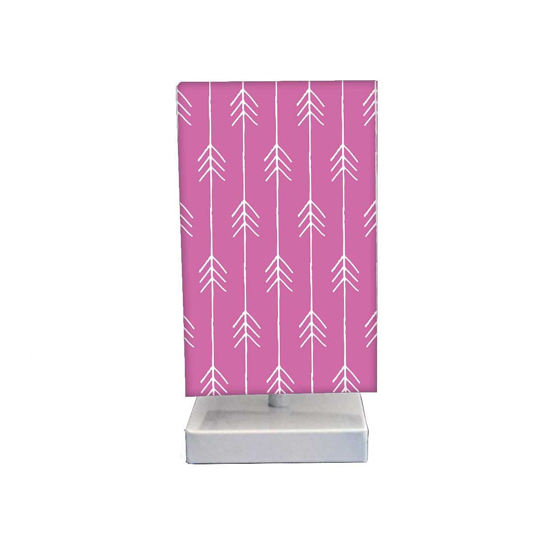 Table Lamp For Bedroom - Arrow Ends - Pink Nutcase