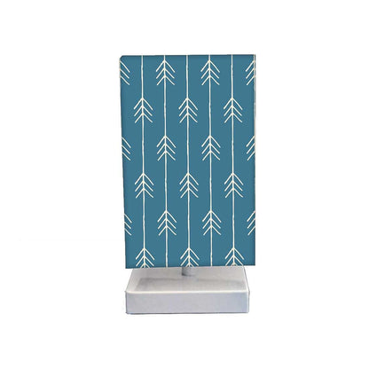 Table Lamp For Bedroom - Arrow Ends -  Blue Nutcase