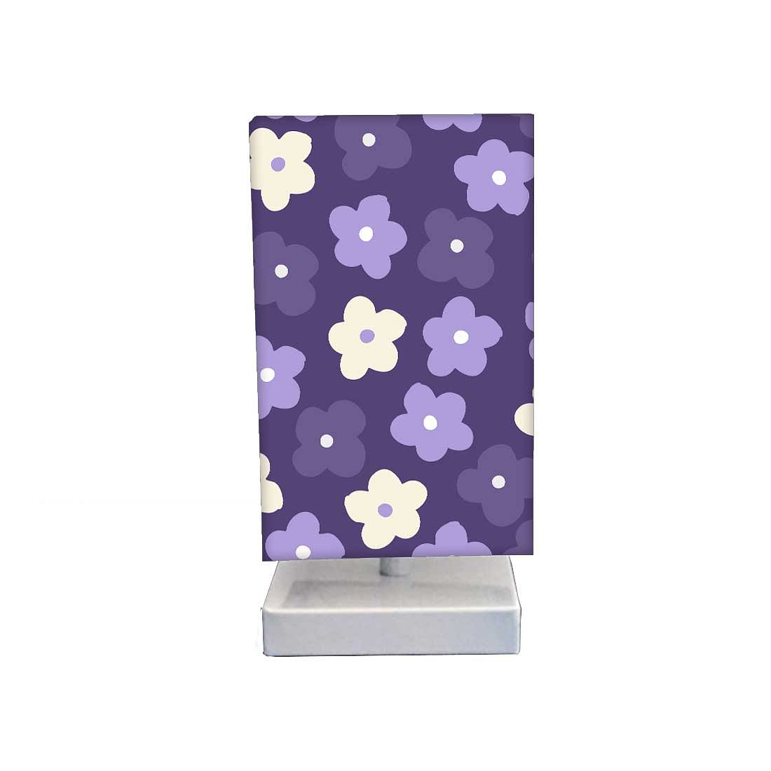 Table Lamp For Bedroom - Purple Flowers Nutcase