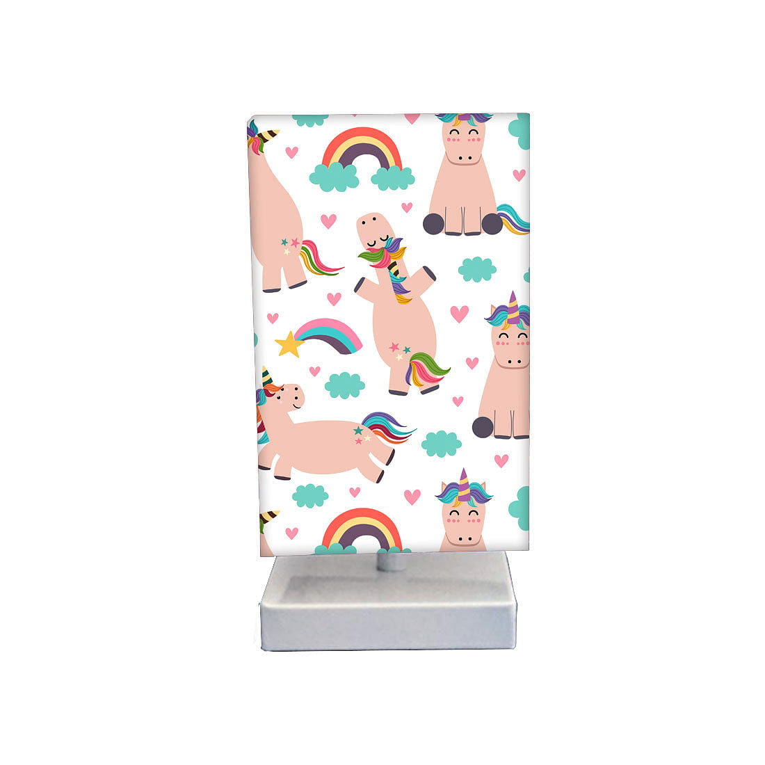 Unicorn Table Lamp for Kids Room Rainbow Nutcase