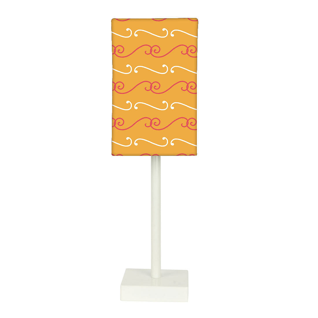 Tall Table Lamp For Living Rooms -   Ethnic Pattern Orange Nutcase