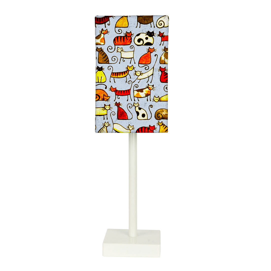 Tall Table Lamp For Living Rooms -   Cat Doodles Nutcase