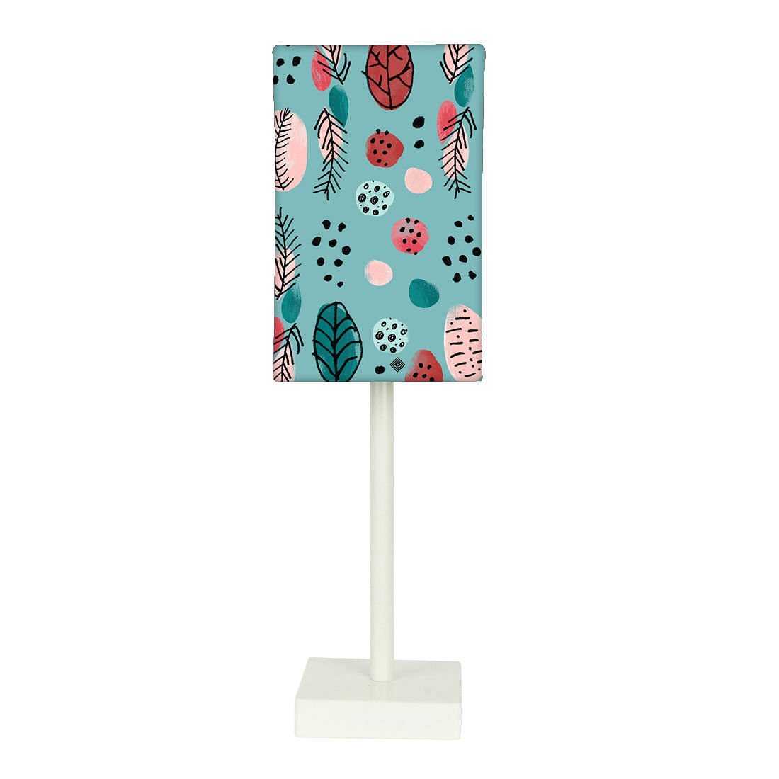 Tall Table Lamp For Living Rooms -   TEAL NATURE GARDEN Nutcase