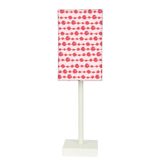 Tall Table Lamp For Living Rooms -   Pink White Dots Nutcase