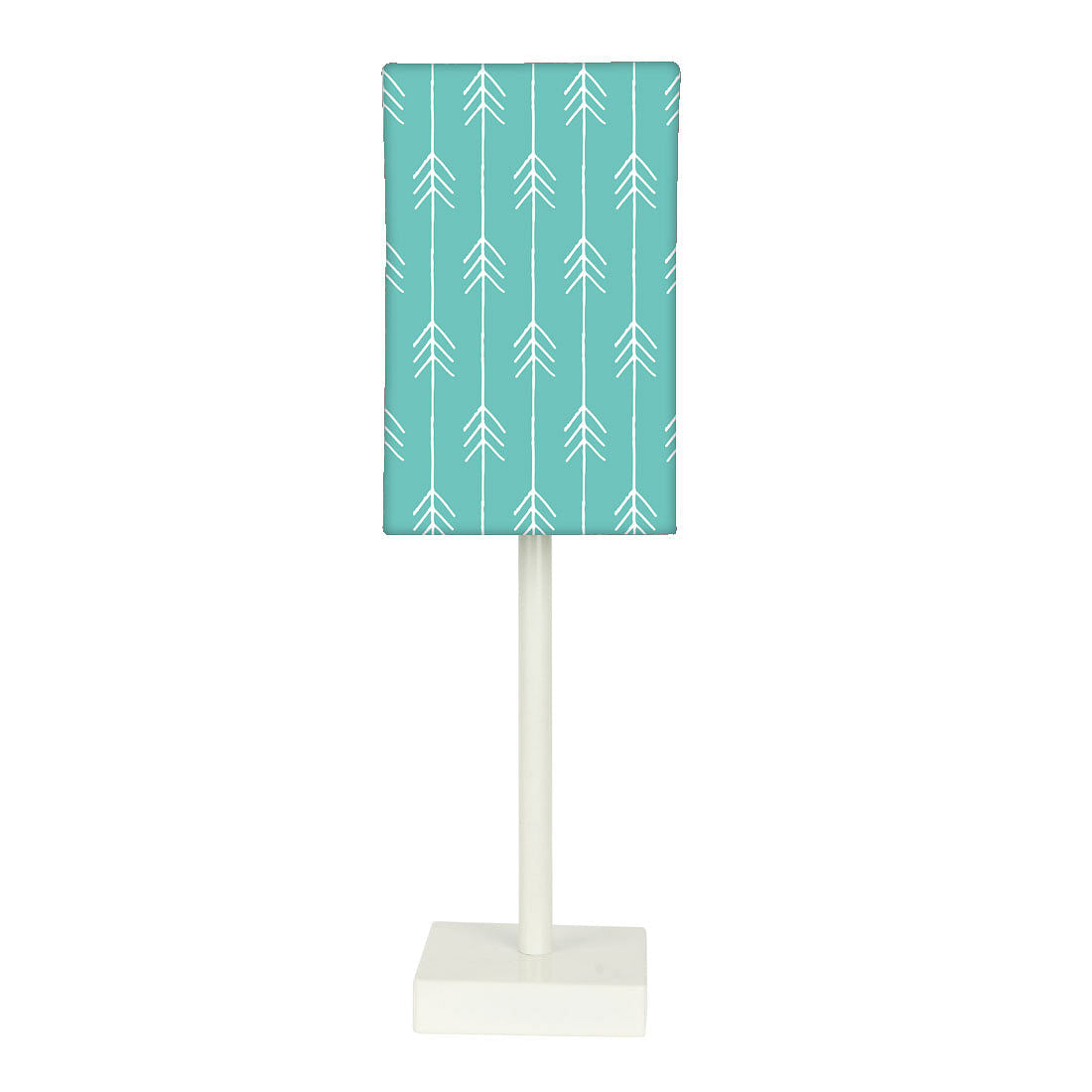 Tall Table Lamp For Living Rooms -   Arrow Ends - Teal Nutcase