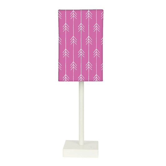 Tall Table Lamp For Living Rooms -   Arrow Ends - Pink Nutcase