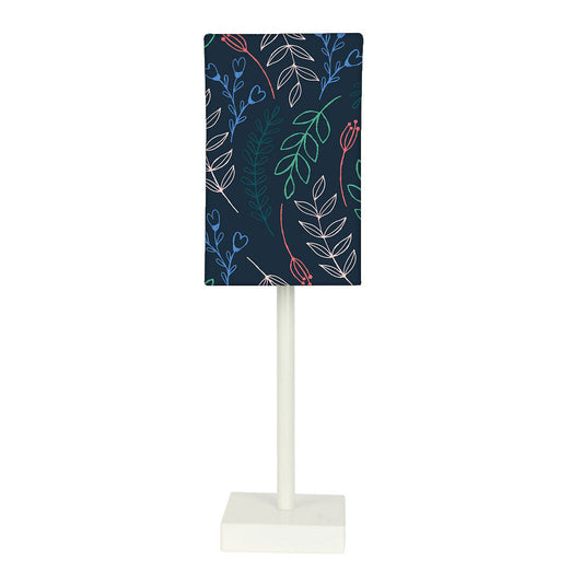Tall Table Lamp For Living Rooms -   Leaves And Branches - Blue Nutcase