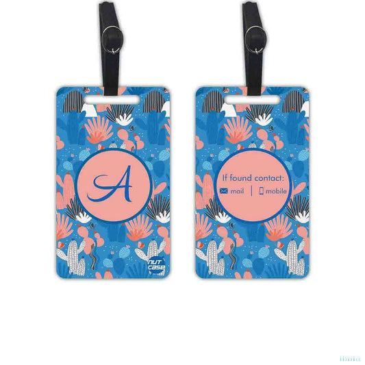 Custom Travel Luggage Tags Gift Set - Add your Name - Set of 2 Nutcase