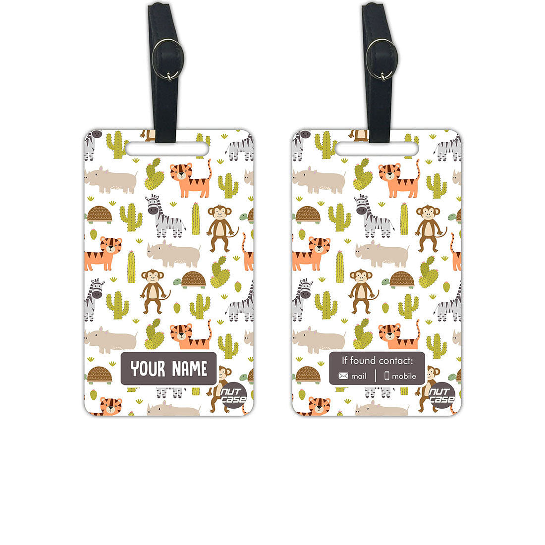 Custom-Made Children's Luggage Tag - Add your Name - Set of 2 Nutcase