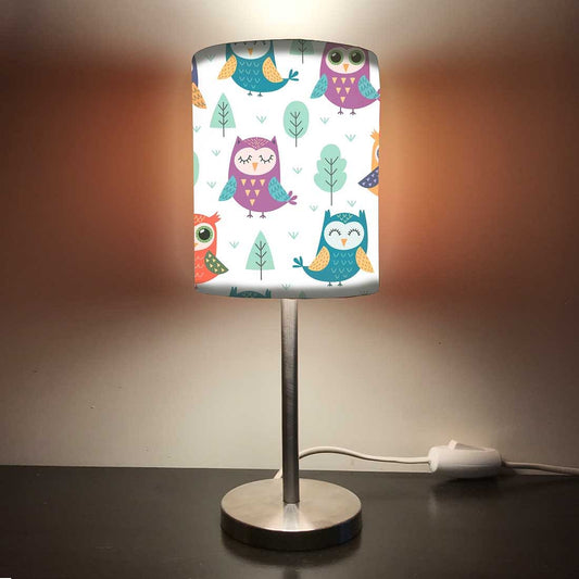 Childrens Table Lamp for Bedroom - Owl 0009 Nutcase