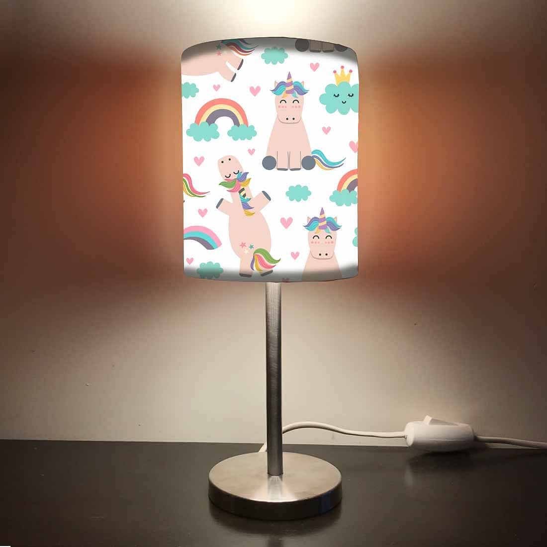 Kids Reading Lamps for Bedside Light - Unicorn Rainbow 0061 Nutcase