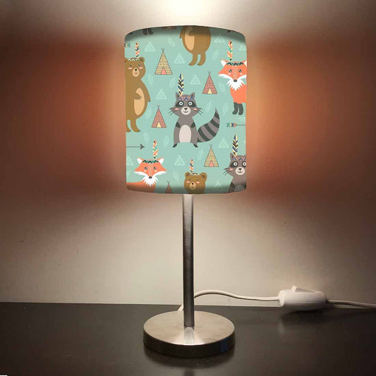 Cute Printed Kids Lamps for Bedroom - Bear Camp 0066 Nutcase