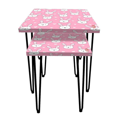 Nest of Tables Coffee Table for Modern Decor House - Bunny Face Nutcase