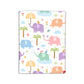 Kids Designer Travel Passport Cover Holder with Luggage Tag - Cute Elephant