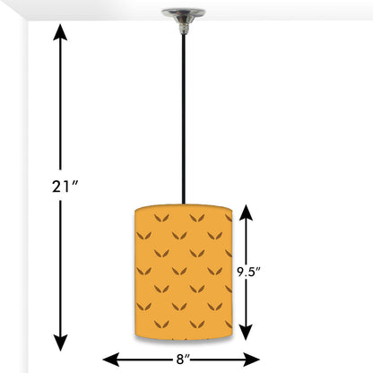 Budget Friendly Pendant Lamp - Rust Color Minimal Nutcase