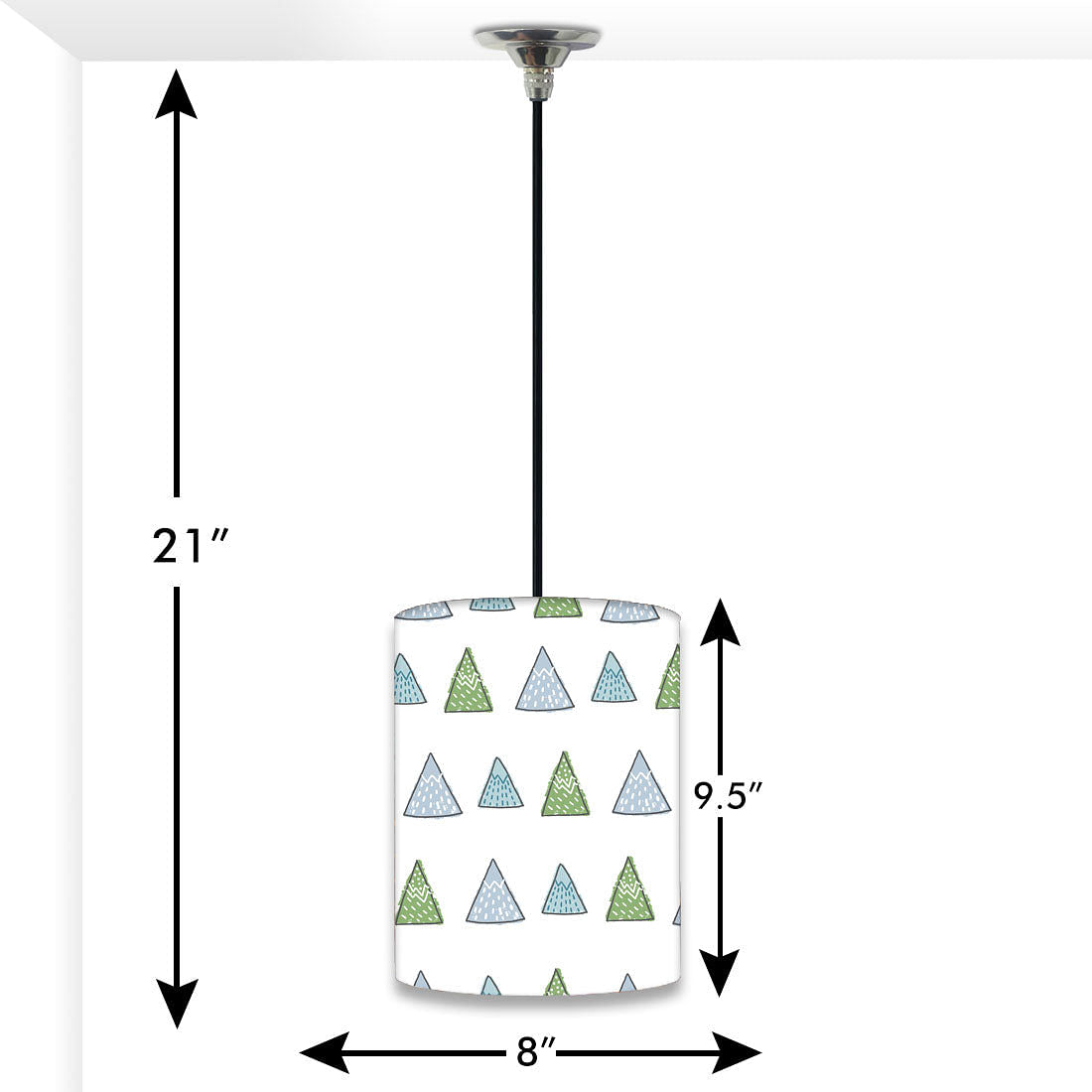 Modern Ceiling Pendant Lamp - Mountains Nutcase