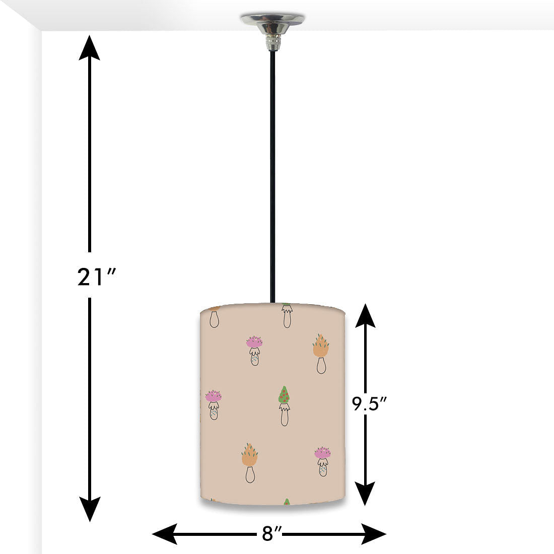 Small Ceiling Pendant Lamp - Flower Nutcase